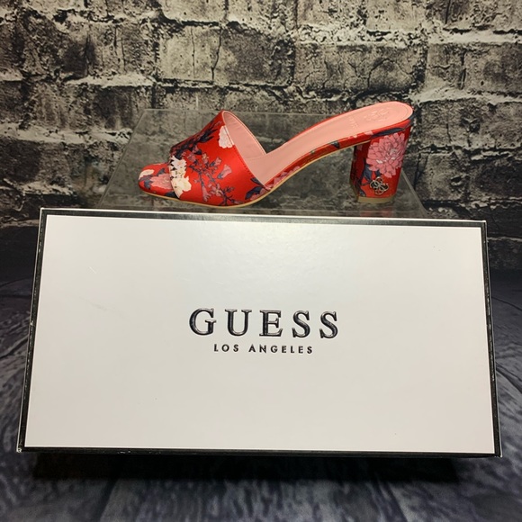 GUESS red multifabric heels 👠 - Picture 2 of 10